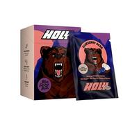 HOLY Energy Gaming Booster 10 Tasting Box “Blueberry Bear” with Blueberry & Coconut Flavour Powder | 10 portions with NewCaff & Green Tea Extract | Focus Drink | Vegan with 100% natural fruit flavours