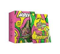 HOLY Energy Gaming Booster 10 Tasting Box “Lemon Lizard” with Lemon & Cucumber Flavour Powder | 10 portions with NewCaff & Green Tea Extract | Focus Drink | Vegan with 100% natural fruit flavours