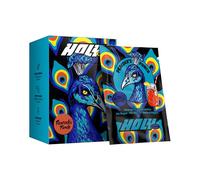 HOLY Energy Gaming Booster 10 Tasting Box “Peacock's Punch” with citrus, pomegranate & coconut flavour powder | 10 servings with NewCaff & green tea extract | Focus Drink | Vegan with natural flavours