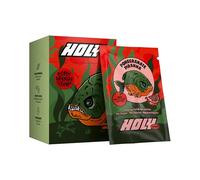 HOLY Energy Gaming Booster 10 Tasting Box “Pomegranate Piranha” with Pomegranate Flavour Powder | 10 portions with NewCaff & Green Tea Extract | Focus Drink | Vegan with 100% natural fruit flavours