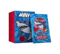 HOLY Energy Gaming Booster 10 Tasting Box “Strawberry Shark” with Strawberry & Tangerine Flavour Powder | 10 portions with NewCaff & Green Tea Extract | Focus Drink | Vegan with natural fruit flavours