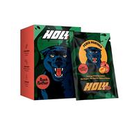 HOLY Energy Gaming Booster 10er Tasting Box “Peach Panther” with Peach Flavour Powder | 10 portions with NewCaff & Green Tea Extract | Focus Drink | Vegan with 100% natural fruit flavours