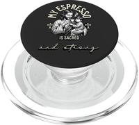 Holy Espresso is Strong, Popular Cafe Church Saying PopSockets PopGrip for MagSafe