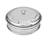 HOLY EXPORTS Communion Trays with Lid - Stainless Steel, Rectangular, Silver, Stackable - 18"L x 13.88"W x 3.39"H - 1 Communion Serving Tray for Churches