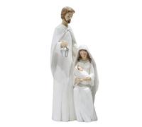 Holy Family Catholic Statue With Hand Detailed Painting And Fine Resin Structure, Nativity Religious Figurine For Christmas Exhibition | Decorative Collectible For Your