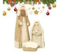 Holy Family Figurine | Christmas Nativity Figurine | Joseph Scene Holy Family with Children Nativity Figure | 15cm Height Nativity Scene | Christmas Nativity Scene for Home Decoration