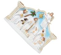 Holy Family Nativity Scene With Holder Christmas Advents Holders Indoor Xmases Statue Ornament Advents Calendar
