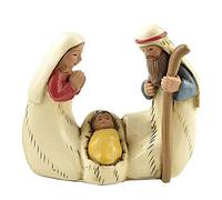 Holy Family Statue, 2.56" Tall Mary Joseph and Baby Jesus, Christmas Decoration, Religious Gift, Good for Collection.