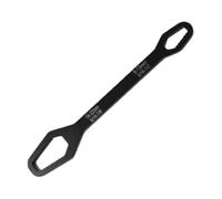 Holy Feather SANCUT Double Head Ring Spanner, 8-22mm Anti-Slip Adjustable Wrench, 45 Steel Forged Tool for Home & Auto Repair