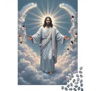 Holy Figure Jigsaw Puzzle for Adults 1000 Pieces Puzzle Game Angel in Clouds Relaxing Activity Home Decor 70x50cm/1000pcs