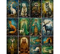 Holy Forest Rice Paper, 20 x 26.5cm (6 Sheets) - 6X Decoupage Papers for Collage, Mixed Media, Card Making & Crafts, Decoupage by CRAFT KREATIVELY