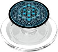 Holy Geometry Flower of Life with Kabbalah Tree PopSockets PopGrip for MagSafe