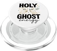 Holy Ghost Energy Cute Halo Ghosts Christian Halloween PopSockets PopGrip for MagSafe
