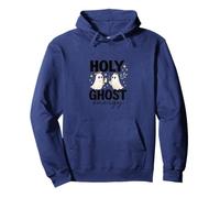 Holy Ghost Energy Cute Halo Ghosts Christian Halloween Pullover Hoodie