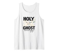 Holy Ghost Energy Cute Halo Ghosts Christian Halloween Tank Top