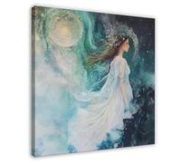 Holy Goddess Poster Canvas Poster Wall Art Decor Print Picture Paintings for Living Room Bedroom Decoration 12" L X 12" W