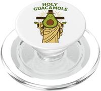 Holy Guacamole Funny Avocado God Design with Cross PopSockets PopGrip for MagSafe