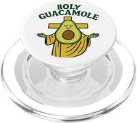 Holy Guacamole Funny Avocado God Design with Cross PopSockets PopGrip for MagSafe