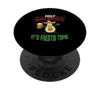 Holy Guacamole Mexican Fiesta It's Fiesta Time Cinco De Mayo PopSockets Adhesive PopGrip
