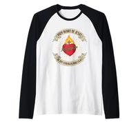 HOLY HEART OF JESUS, BE MY STRENGTH AND LIGHT Raglan Baseball Tee