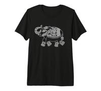 Holy Indian Painted Elephant Trainer Mahout Yoga Premium T-Shirt