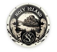 Holy Island Lindisfarne Castle Decorative Vinyl Sticker 2744
