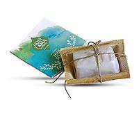 Holy Lama Handmade Ayurvedic Neem & Tulsi Soap for Hand & Body - Yogi miniature set of 12 Guest Soap Bars
