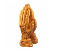 Holy Land Market Olive Wood Praying Hands - Hand Carved from Bethlehem Olive Wood, Large About 9 in, Religious Collectible Figurine