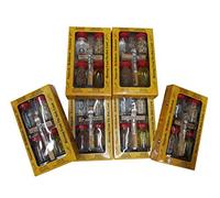 Holy Land souvenir 4 bottle set with a handmade Olivewood cross. All include Holy Earth from Jerusalem, Holy Olive Oil from Bethlehem, Holy Water from the Jordan River and Incense from the Holyland