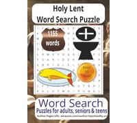 Holy Lent Word Search Puzzle: Holy Lent Word Searches with Easy to Read Print about Holy Lent, Healing Bible Words, Religious Christian more 6x9 ... for vacations, Holidays and Relaxing Times..
