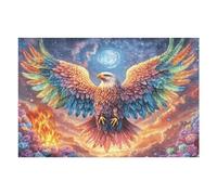Holy Light Bald Eagle 1000 Piece Complete DIY Jigsaw Puzzle Splendid Celestial Critters Collectors Mind Relaxation Educational Decorative Puzzle Gifts for Adults Wooden Cardboard 1000 PCS