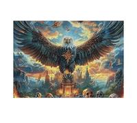 Holy Light Bald Eagle 300 Piece Premium Jigsaw Puzzle Animal Pet Wildlife For Men Educational Decompression Adults Anxiety Memory Care Mothers Valentines Premium Cardboard 300 PCS