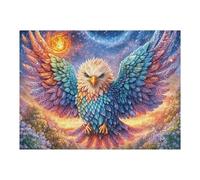 Holy Light Bald Eagle 500 Piece Pack Classic Jigsaw Puzzle Couple Puzzle Partners Ultra Difficult Wall Decor Easter New Year Creativity & Gift Giving 500 PCS/52×38cm