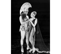 Holy Mackerel ancient Greeks retro black and white photographic card featuring a vintage image of movie actors in unconvincing historical outfits - 12.6 x 17.7cm and blank inside