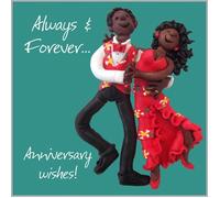 Holy Mackerel Anniversary card. Always & Forever... Anniversary wishes! Blank inside for your own message.