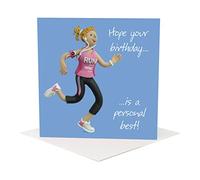 Holy Mackerel Birthday Card for Runners - Funny Running Birthday Card for Her - Original Artwork by Erica Sturla