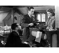 Holy Mackerel Casablanca retro black and white photographic card featuring a vintage image of a classic still from the film - 12.6 x 17.7cm and blank inside