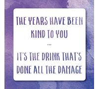 Holy Mackerel drink damage funny birthday card - from the Frankly My Dear humour and celebrations range - 15cm square and blank inside for your message - made in the UK