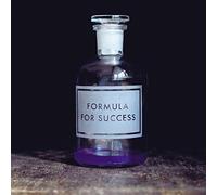 Holy Mackerel formula for success retro themed blank greeting card for him or her - designed by Andy Poplar - 15cm square and blank inside for your message