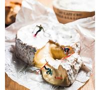 Holy Mackerel Heading off-piste, a skiing themed Minimiam blank greetings card, 150mm square, printed in the UK on board from sustainable sources