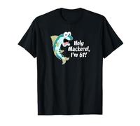 Holy Mackerel I'm 67 Fish Fisherman 67th Birthday Funny T-Shirt