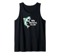 Holy Mackerel I'm 74 Fish Fisherman 74th Birthday Funny Tank Top