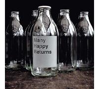 Holy Mackerel many happy returns retro themed birthday card for him or her - designed by Andy Poplar - 15cm square and blank inside for your message