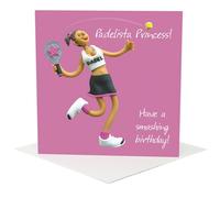 Holy Mackerel Padel Birthday Card for Her - Funny Padel Player Card for Women - Original Artwork by Erica Sturla
