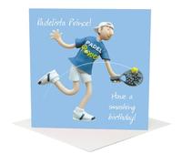 Holy Mackerel Padel Birthday Card for Him - Funny Padel Player Card - Original Artwork by Erica Sturla