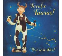 Holy Mackerel Star Sign Zodiac Birthday Card - Taurus