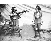 Holy Mackerel William Tell retro black and white photographic card featuring a vintage image of a funny film still - 12.6 x 17.7cm and blank inside