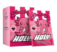 HOLY Milkshake 10-pack sample box Strawberry - 10 servings with vitamins B, C & D and 100% natural flavours - sugar-free, caffeine-free & vegan - low-calorie milkshake powder with strawberry flavour