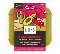 Holy Moly Dips Jalapeno & Red Pepper Guacamole 150g