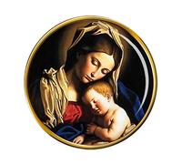 Holy Mother Mary and Baby Jesus Pin Badge
